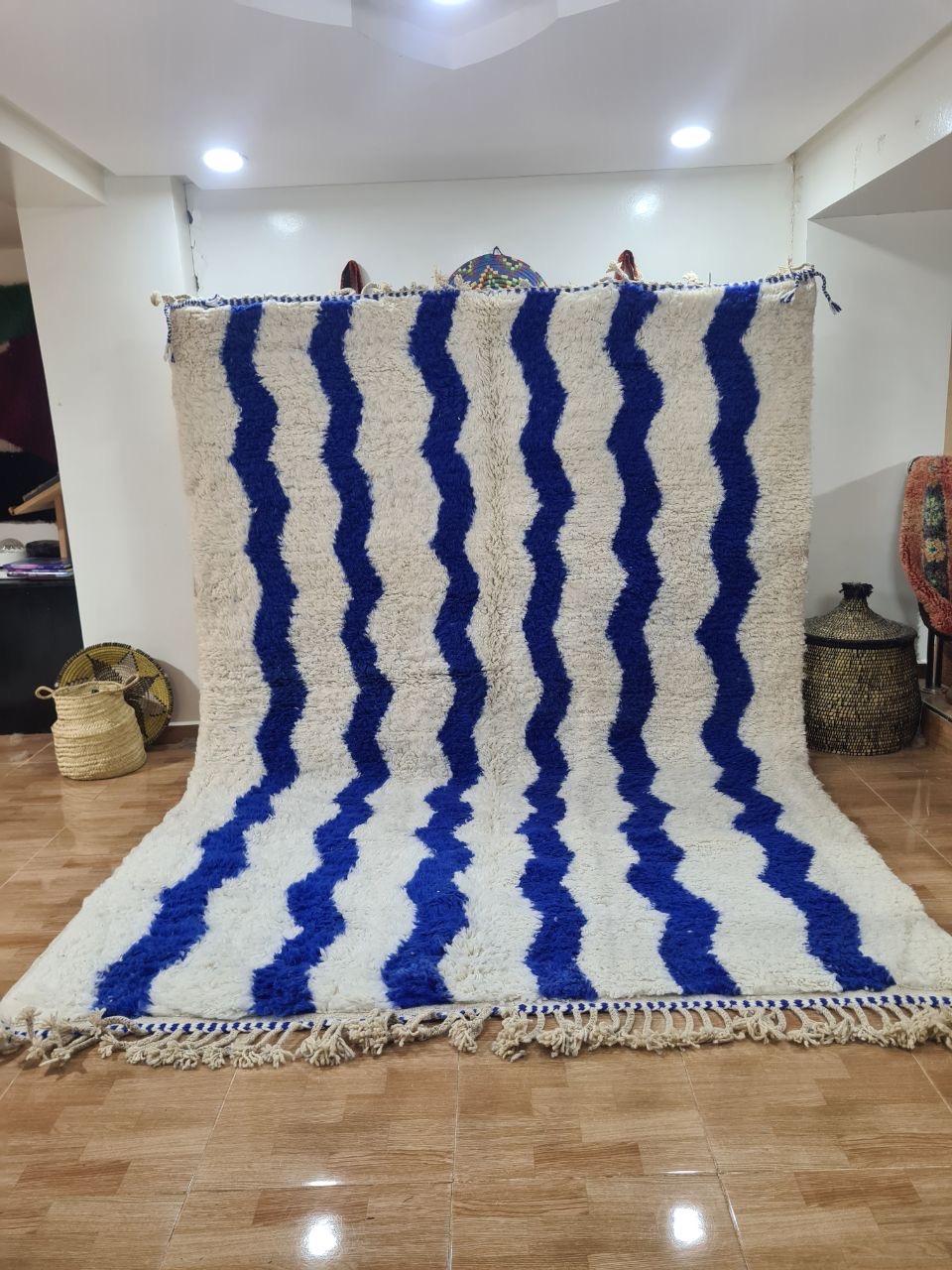 White Safra Marokkaans handgemaakt tapijt150 cm x 100 cm